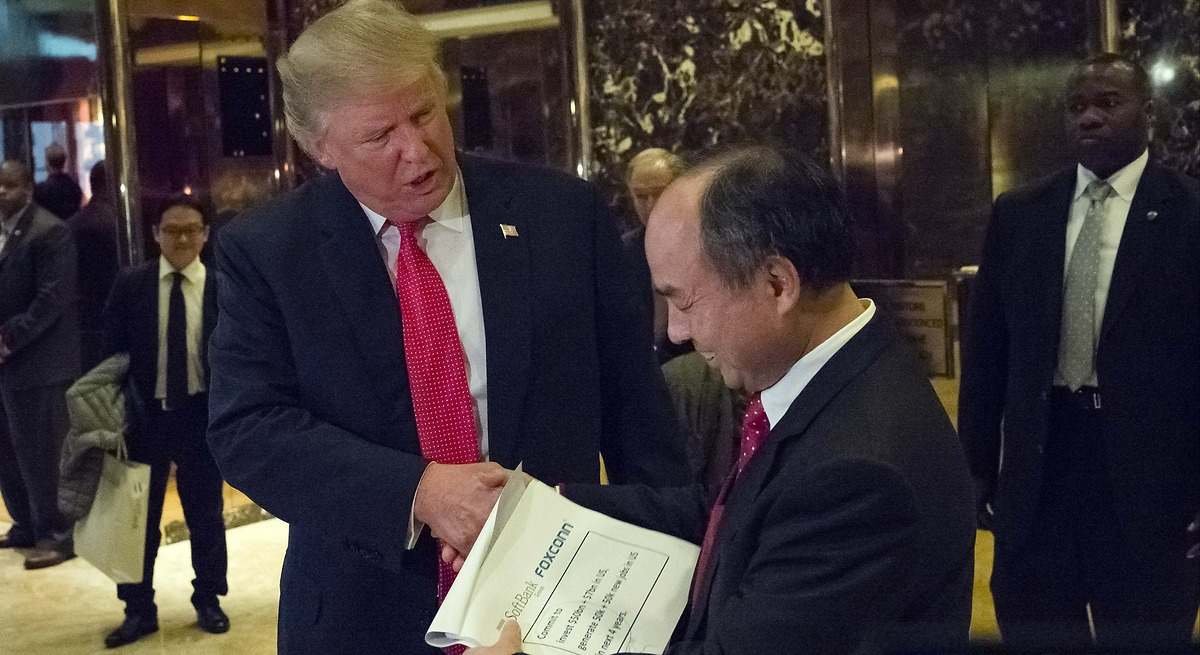 El jefe de SoftBank se reunirá con Trump para anunciar una inversión de 100.000 millones de dólares en EEUU El jefe de SoftBank se reunirá con Trump para anunciar una inversión de 100.000 millones de dólares en EEUU