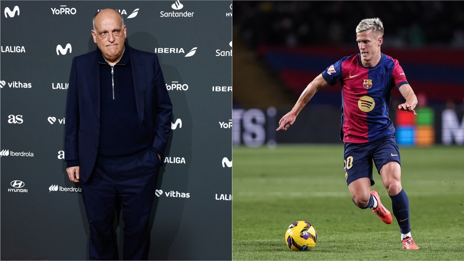 La Liga de Tebas da por no inscrito a Dani Olmo al no presentar el Barça “ninguna alternativa” La Liga de Tebas da por no inscrito a Dani Olmo al no presentar el Barça “ninguna alternativa”