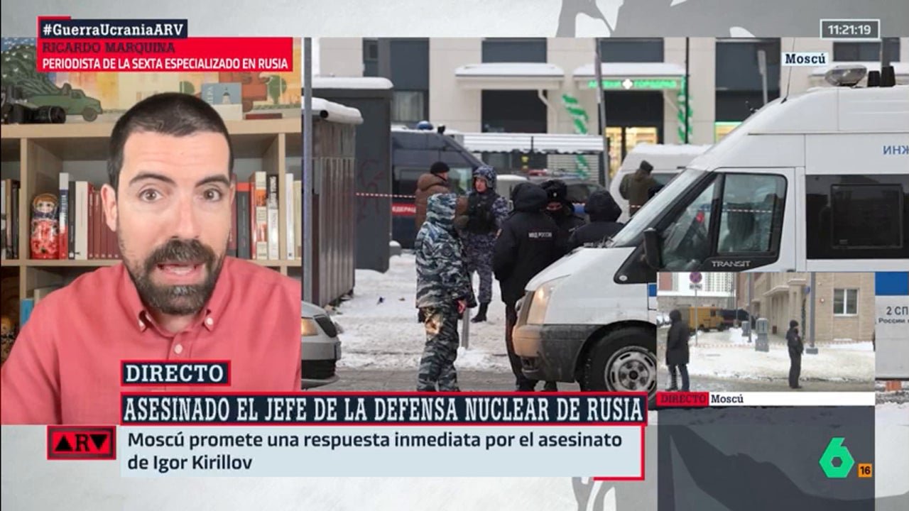 Marquina reacciona al atentado de Ucrania contra el jefe de la defensa nuclear de Rusia: “Intenta humillar al país”