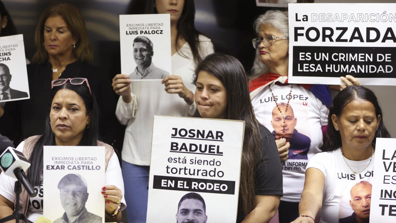 Familiares de opositores y activistas detenidos en Venezuela claman su excarcelación