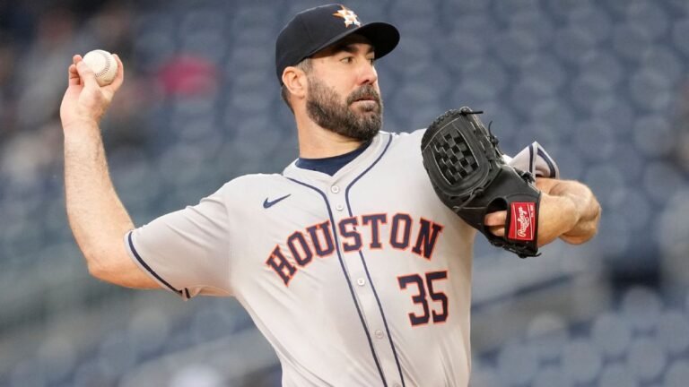 Verlander y Giants acuerdan contrato por una temporada, dicen fuentes