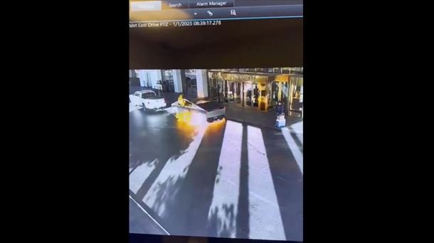 Un muerto y siete heridos en Las Vegas tras explotar una camioneta de Tesla frente a un hotel de Trump Un muerto y siete heridos en Las Vegas tras explotar una camioneta de Tesla frente a un hotel de Trump