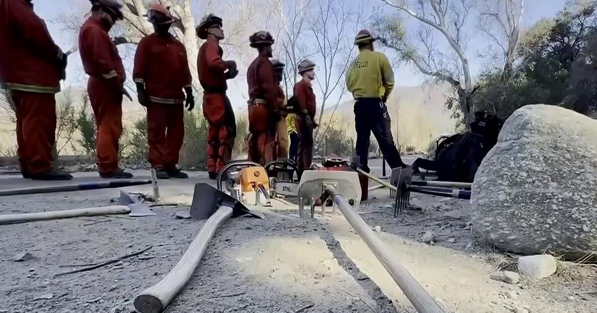 Más de 1,000 reclusos se suman a la tarea de mitigar los incendios en California Más de 1,000 reclusos se suman a la tarea de mitigar los incendios en California
