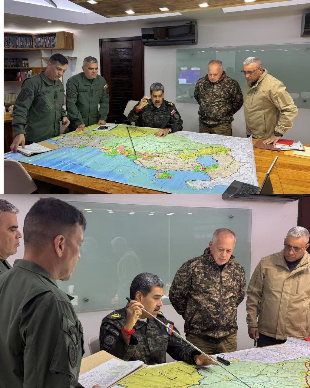 Maduro se reunió con jefes militares y policiales para planificar ejercicios de defensa Maduro se reunió con jefes militares y policiales para planificar ejercicios de defensa