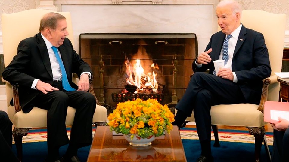 Biden recibió a González Urrutia en la Casa Blanca | A pocos días de la investidura presidencial de Maduro en Caracas Biden recibió a González Urrutia en la Casa Blanca | A pocos días de la investidura presidencial de Maduro en Caracas