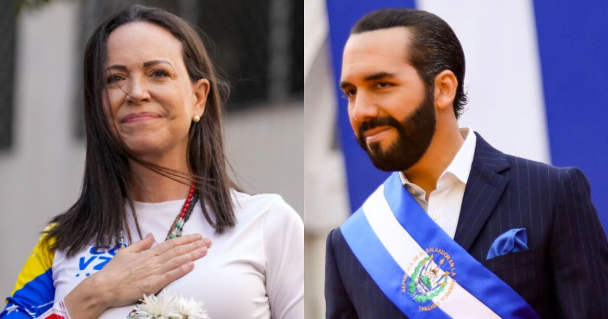 María Corina Machado agradeció el apoyo de Nayib Bukele a la lucha por la libertad en Venezuela