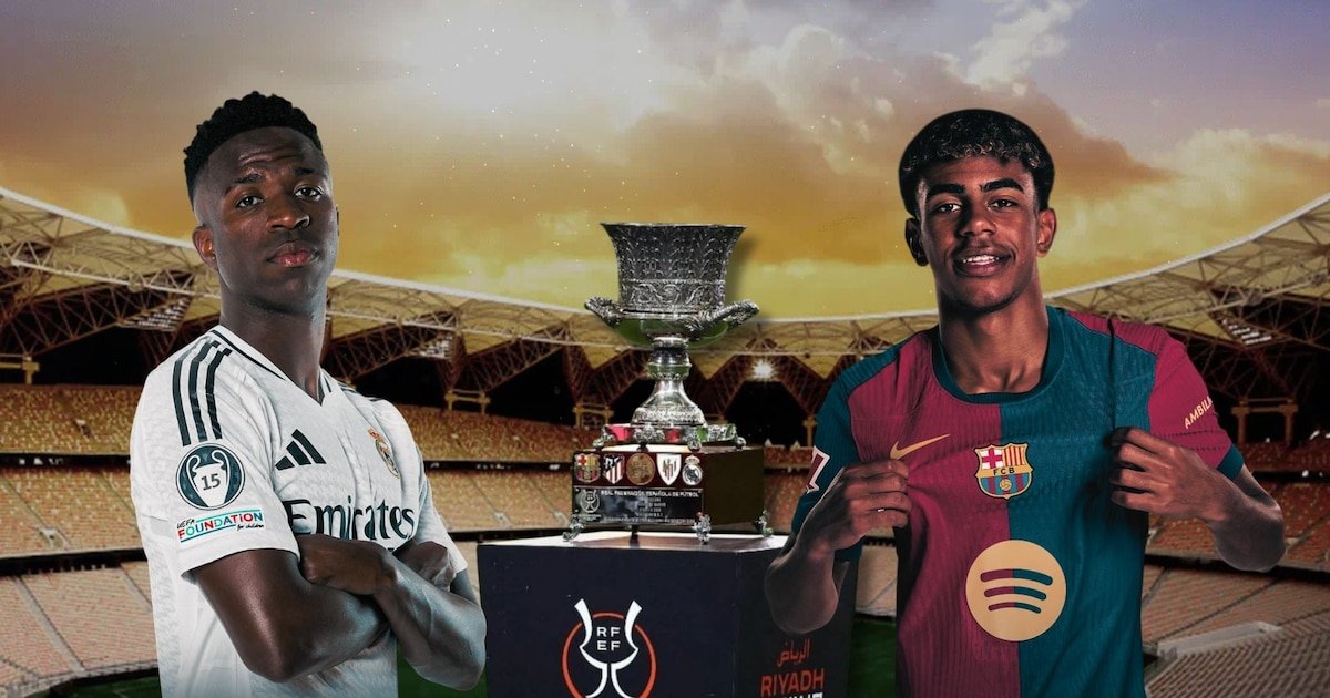 Horario del Clásico entre el Real Madrid y el Barcelona y dónde ver en TV la final de la Supercopa de España Horario del Clásico entre el Real Madrid y el Barcelona y dónde ver en TV la final de la Supercopa de España