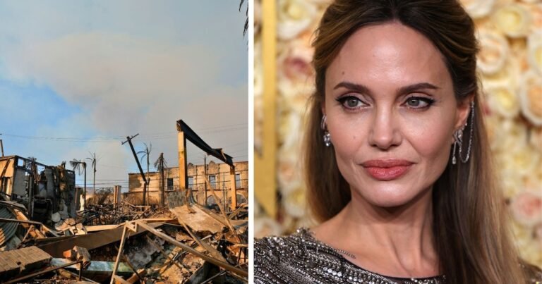 Angelina Jolie refugió en su casa a varios amigos afectados por los incendios en California