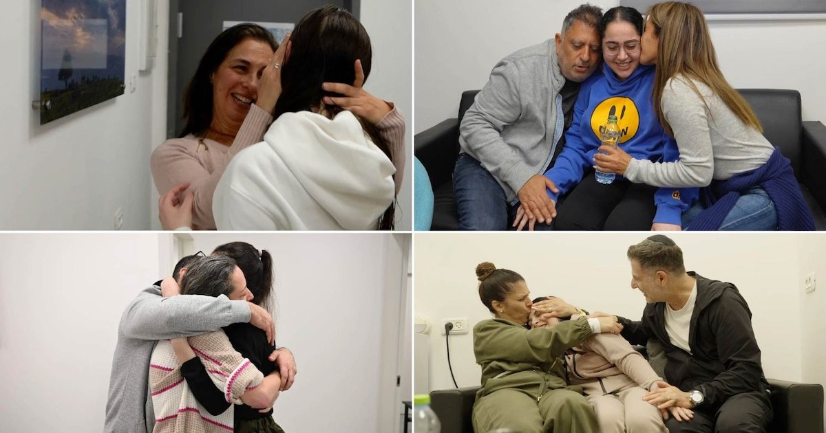 El emotivo reencuentro de las soldados israelíes con sus familiares tras más de 15 meses secuestradas por Hamas El emotivo reencuentro de las soldados israelíes con sus familiares tras más de 15 meses secuestradas por Hamas