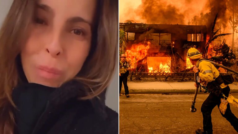 Visiblemente afectada, Kate del Castillo deja su casa ante incendios: "Es terrible"