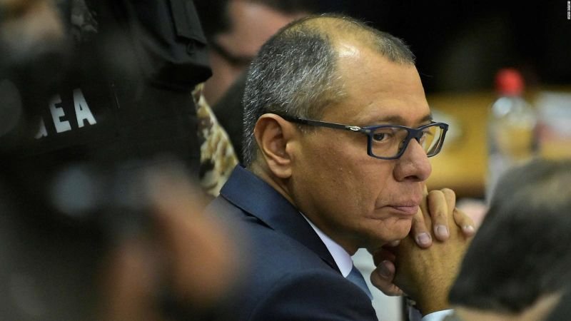 Trasladan temporalmente a Jorge Glas debido a motín en cárcel donde está recluido en Ecuador