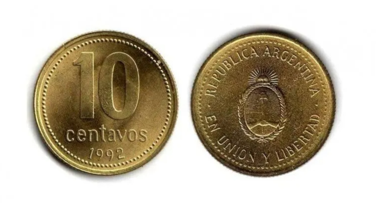 Pagan 0 mil por una moneda de 10 centavos en Argentina: cómo es Pagan 0 mil por una moneda de 10 centavos en Argentina: cómo es