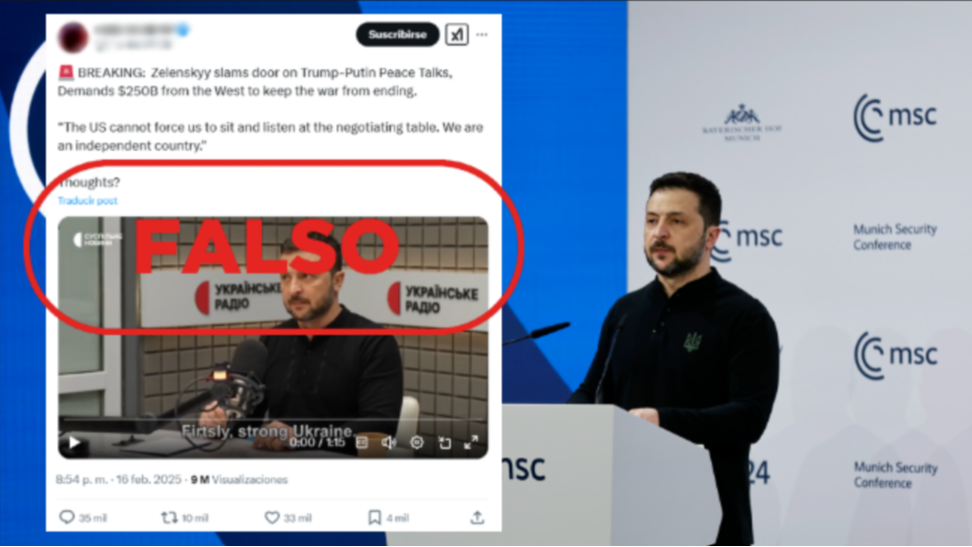 Este vídeo de Zelenski sobre la paz en Ucrania no es actual Este vídeo de Zelenski sobre la paz en Ucrania no es actual