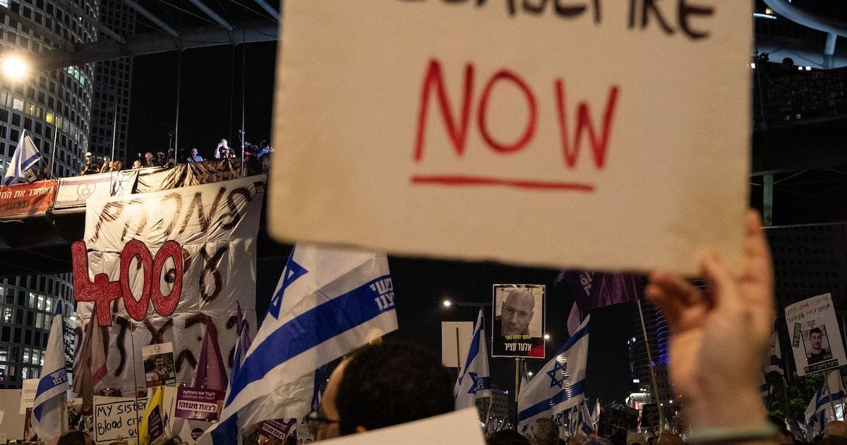 Miles de manifestantes exigen a Netanyahu que complete el acuerdo para la liberación de rehenes