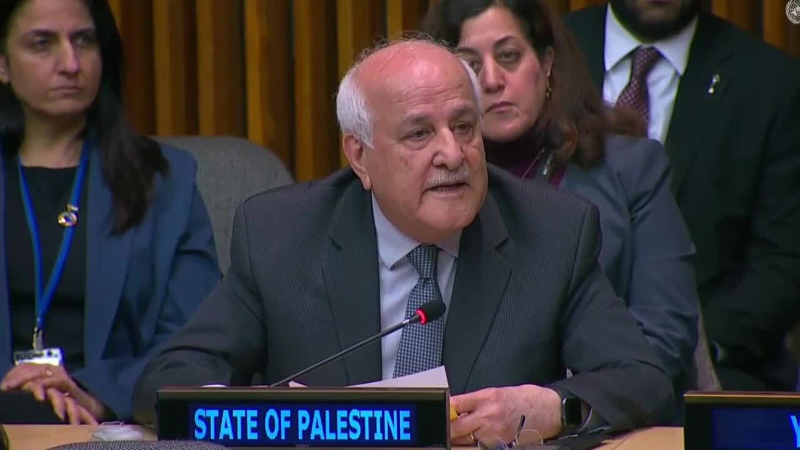 El representante de Palestina en la ONU asegura que su pueblo no abandonará Gaza El representante de Palestina en la ONU asegura que su pueblo no abandonará Gaza