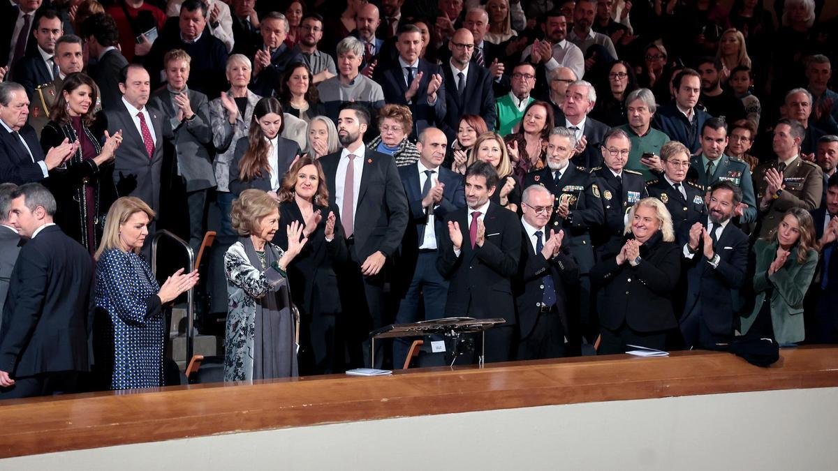 La esperada reaparición de la Reina Sofía en el Palau de la Música La esperada reaparición de la Reina Sofía en el Palau de la Música