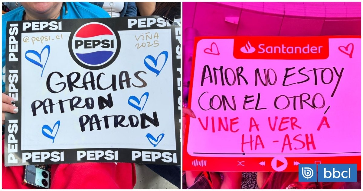 “Gracias, jefe, por dejarme venir”: divertidos carteles destacan en la previa a segunda noche de Viña | Viña 2025 “Gracias, jefe, por dejarme venir”: divertidos carteles destacan en la previa a segunda noche de Viña | Viña 2025