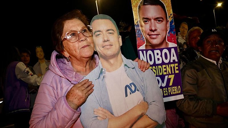 Daniel Noboa, reelegido como presidente en Ecuador