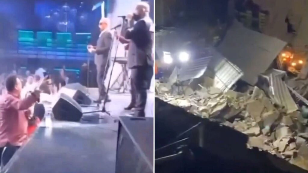 El devastador momento en que colapsó el techo de discoteca de Santo Domingo El devastador momento en que colapsó el techo de discoteca de Santo Domingo