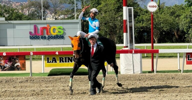 Aprendiz logra su primera victoria del año en su primera monta del 2025 en La Rinconada