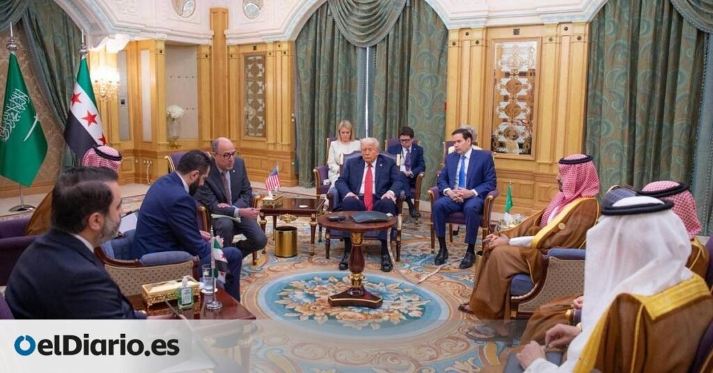 Trump se reúne con el líder sirio y le pide firmar la paz con Israel Trump se reúne con el líder sirio y le pide firmar la paz con Israel