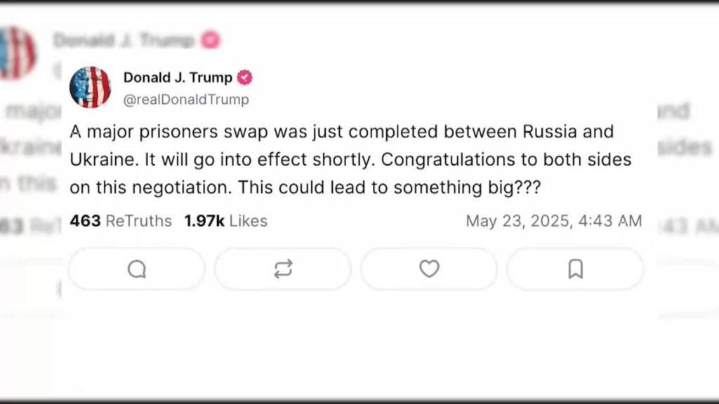 Trump anuncia que se ha completado el mayor intercambio de prisioneros entre Kiev y Moscú Trump anuncia que se ha completado el mayor intercambio de prisioneros entre Kiev y Moscú