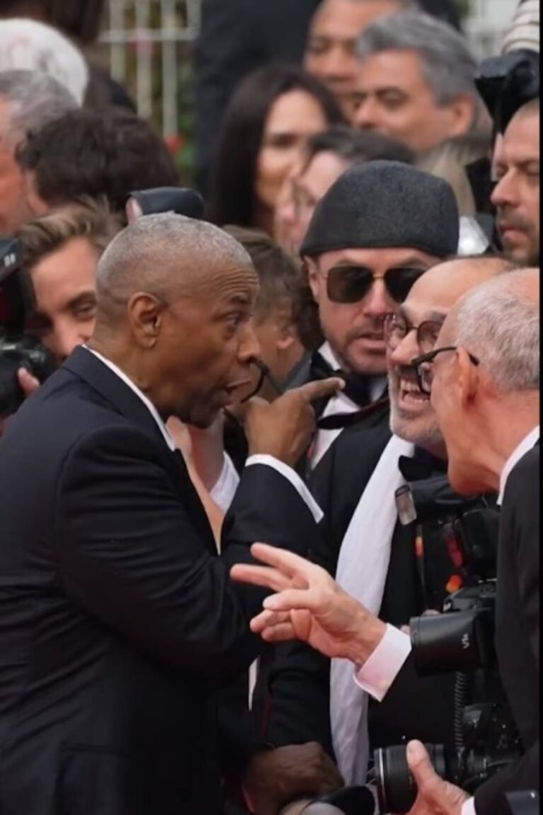 Denzel Washington protagonizó altercado con un fotógrafo en Cannes