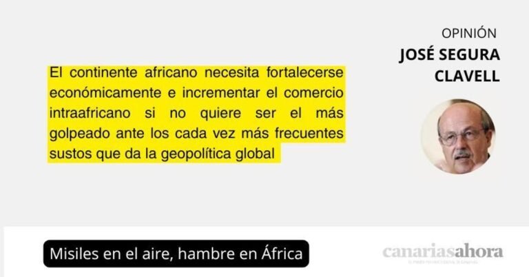 Misiles en el aire, hambre en África