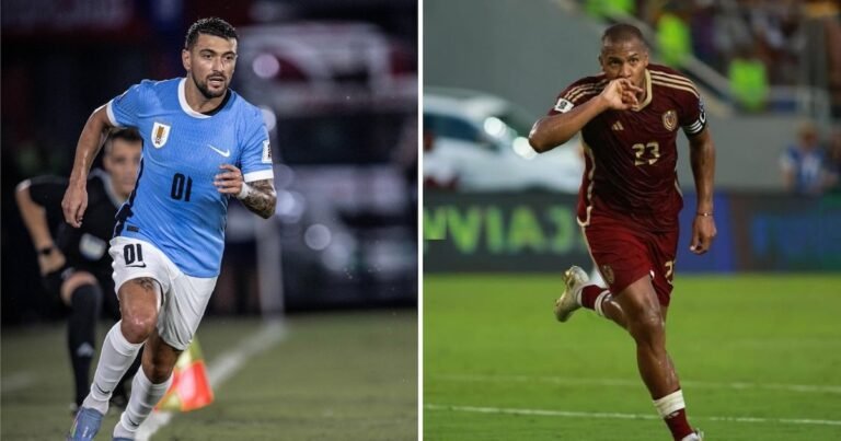Dónde ver Uruguay vs Venezuela HOY: canal tv online del partido por fecha 16 de las Eliminatorias 2026
