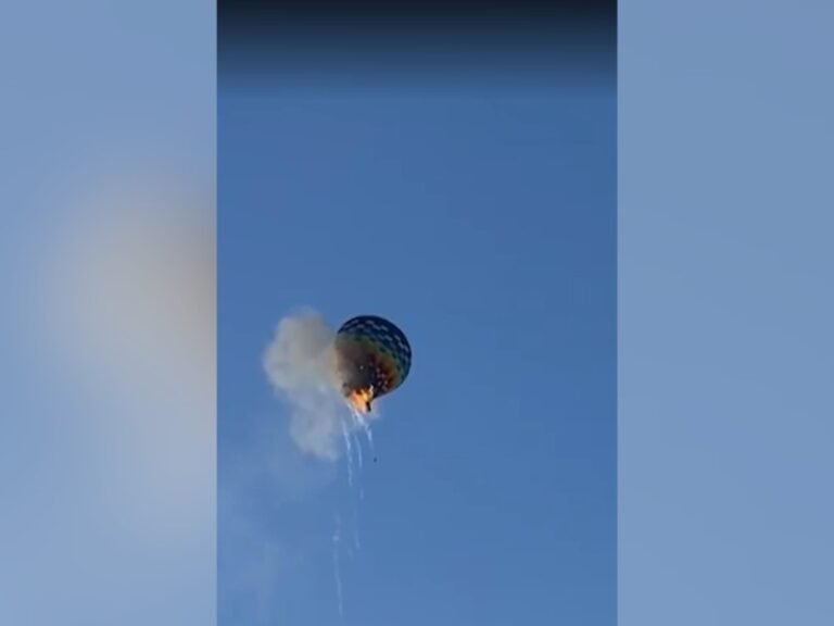 El desgarrador testimonio de la mujer que presenció la caída del globo aerostático en Brasil: “Vimos a personas saltando”