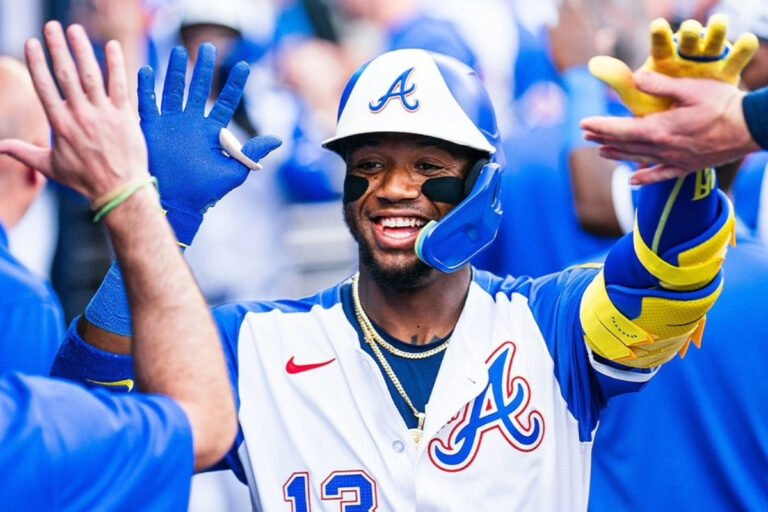 Ronald Acuña Jr. vuelve a ligar y aumenta su seguidilla de juegos