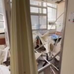 El complejo hospitalario Soroka resultó gravemente dañado tras el impacto de un misil iraní