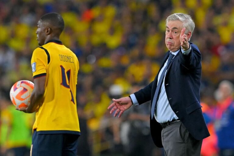 Cómo fue el debut de Carlo Ancelotti como DT de Brasil y qué dijo después del 0-0 con Ecuador