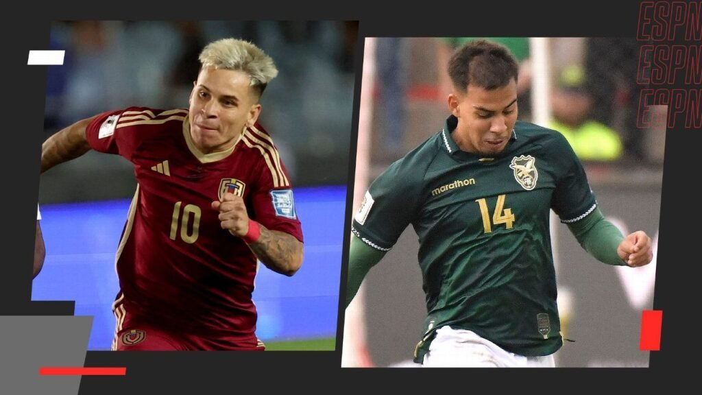 Cuándo juegan Venezuela vs. Bolivia por las Eliminatorias Sudamericanas: equipo, fecha, hora y TV en vivo Cuándo juegan Venezuela vs. Bolivia por las Eliminatorias Sudamericanas: equipo, fecha, hora y TV en vivo